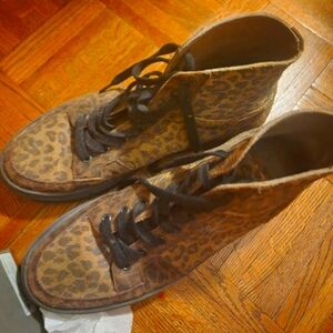 All saints high top suede sneakers